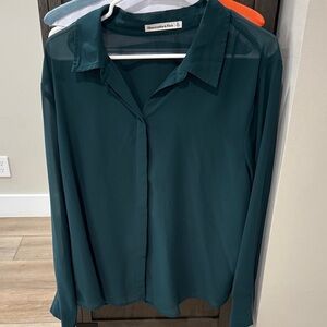 Abercrombie & Fitch Teal Blouse